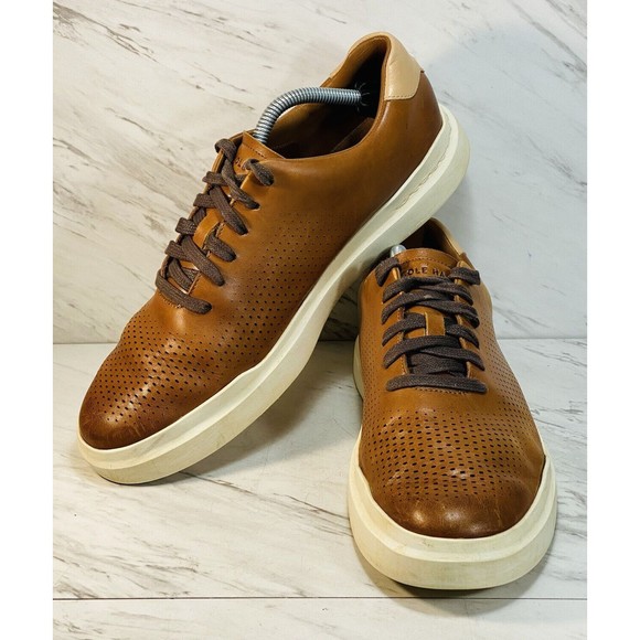 Cole Haan Men's GrandPrø Rally Laser Cut Sneaker British Tan Style 10.5 M - Picture 3 of 8